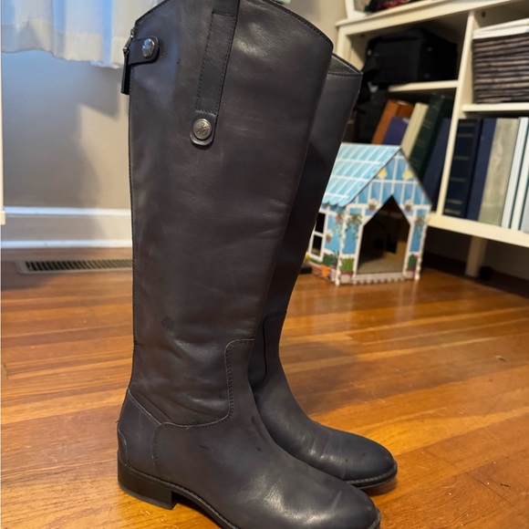 Sam Edelman Shoes - Navy Leather Riding Boots